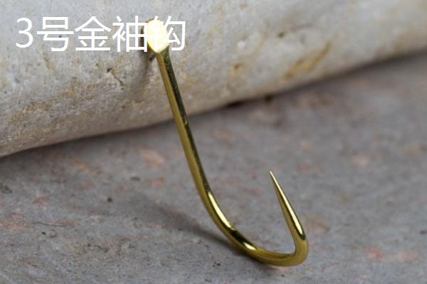 0.1号新关东钩与3号金袖钩尺寸对比，0.1新关东钩的尺寸和拉力值更大