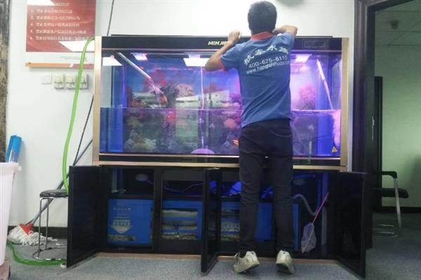 大鱼缸漏水怎么补救，用玻璃胶涂抹漏水处再风干