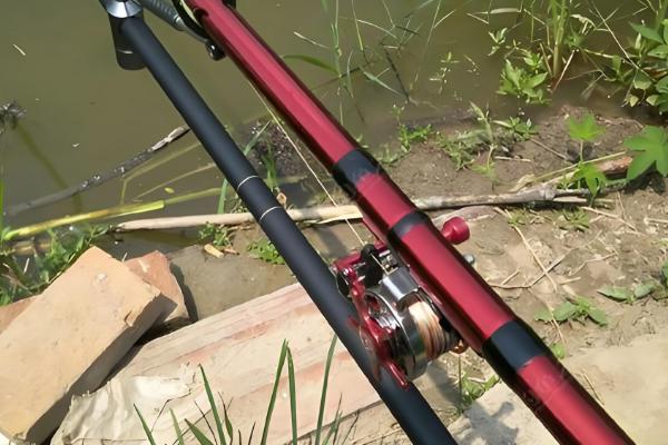 前打竿的特点，特点是有渔轮和导线环