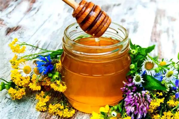 五倍子蜂蜜的简介，未结晶时呈琥珀色或深琥珀色