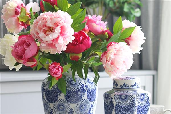 牡丹鲜切花的醒花方法，将花枝浸泡4小时以上可吸足水分