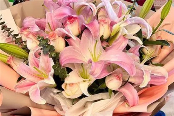 三朵百合花的含义，代表我爱你