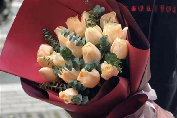 香槟玫瑰有什么花语，代表优雅与沉着、我只钟情你一个等含义
