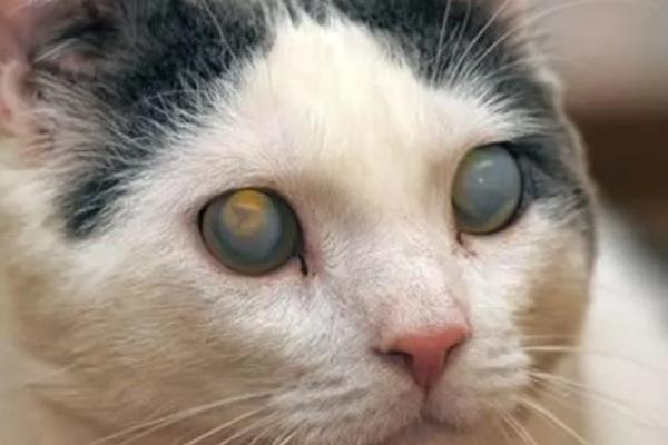 猫咪眼睛变色的原因，可能是虹膜原因或光线折射所致