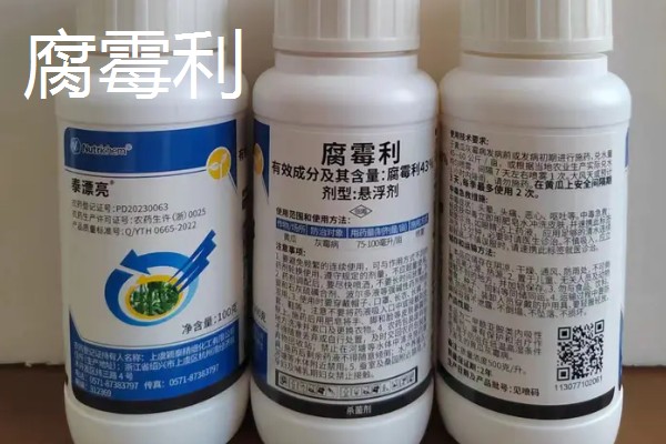 防治灰霉病的特效药，推荐嘧霉胺、腐霉利等