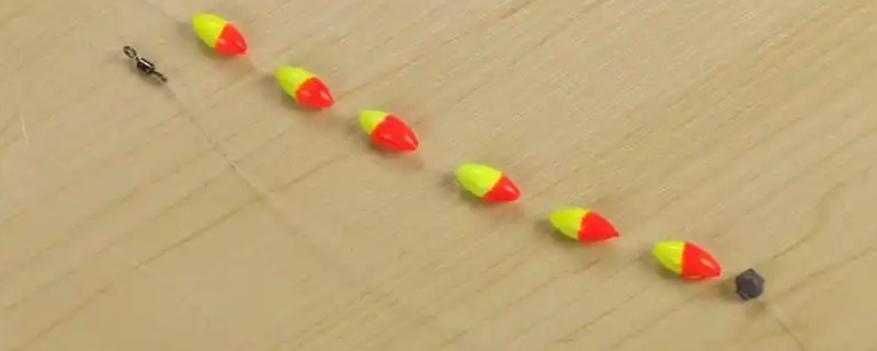 七星漂线组的组装方式,按以下三个步骤进行