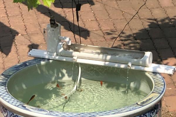 户外水缸的防冻方法,埋入土壤中可以保温