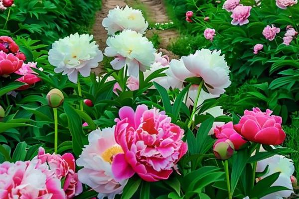 芍药花的颜色,有红色、白色、粉色等